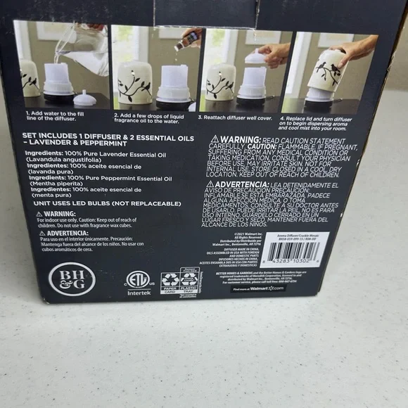 Better Homes And Gardens Crackle White Aroma Diffuser - Picture 2 of 6